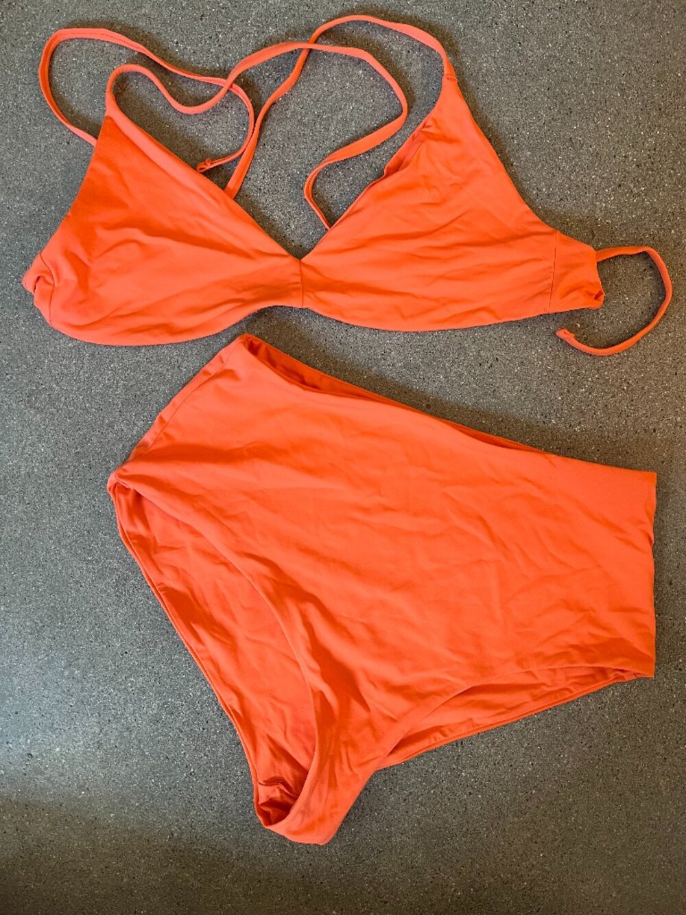 Girlfriend Collective Orange Bikini - BOTTOMS